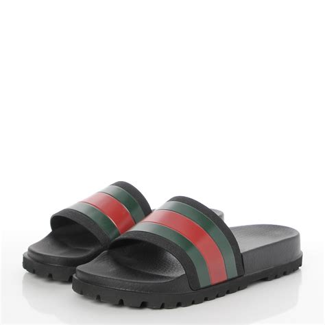 gucci men's pursuit 72 rubber slides|Gucci sandals for men.